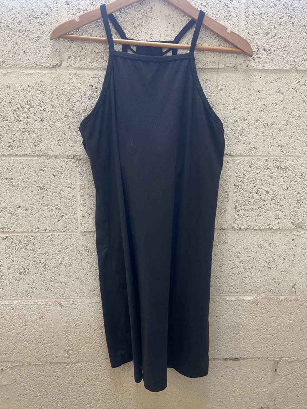 Prana Black Strappy Sleeveless Midi Dress